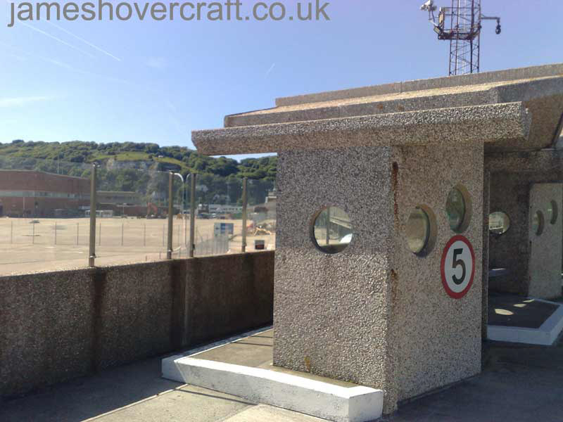 Dover Hoverport being demolished, June 2009 - Shelter overlooking the hoverpad. Once there were six SRN4s on that stretch of concrete! (James Rowson).